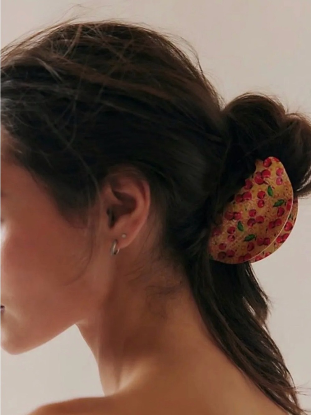 NWT Free People Well Traveled Hair Clip in Cherry Tree